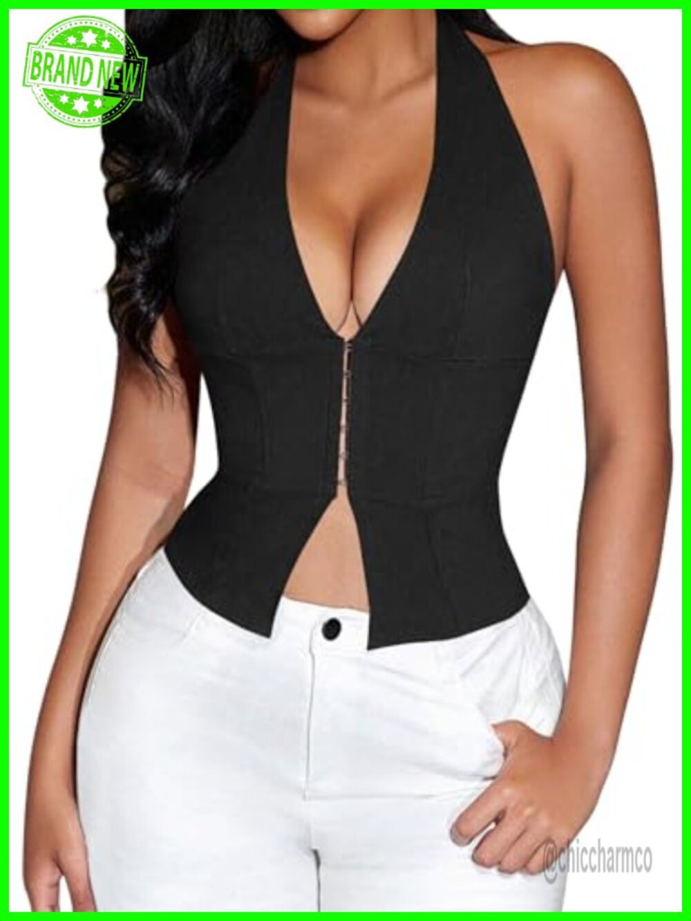 Lace Bustier Corset Top Lace Up Halter Slim Fit Party Club Sexy
